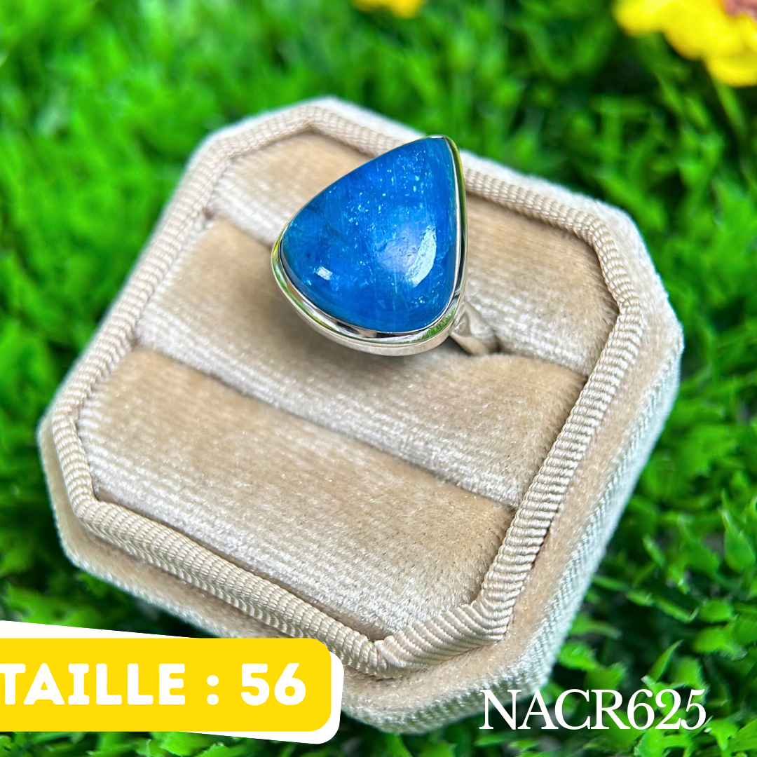 Bague Argent Apatite Néon