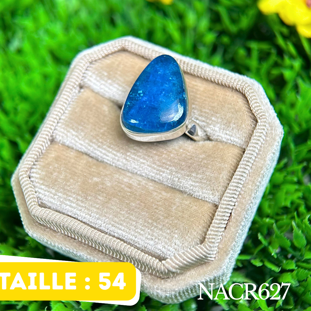Bague Argent Apatite Néon