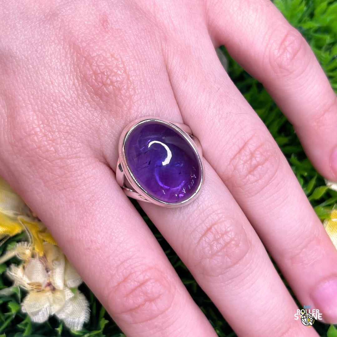 Bague Argent 925 Améthyste #123 - Bagues
