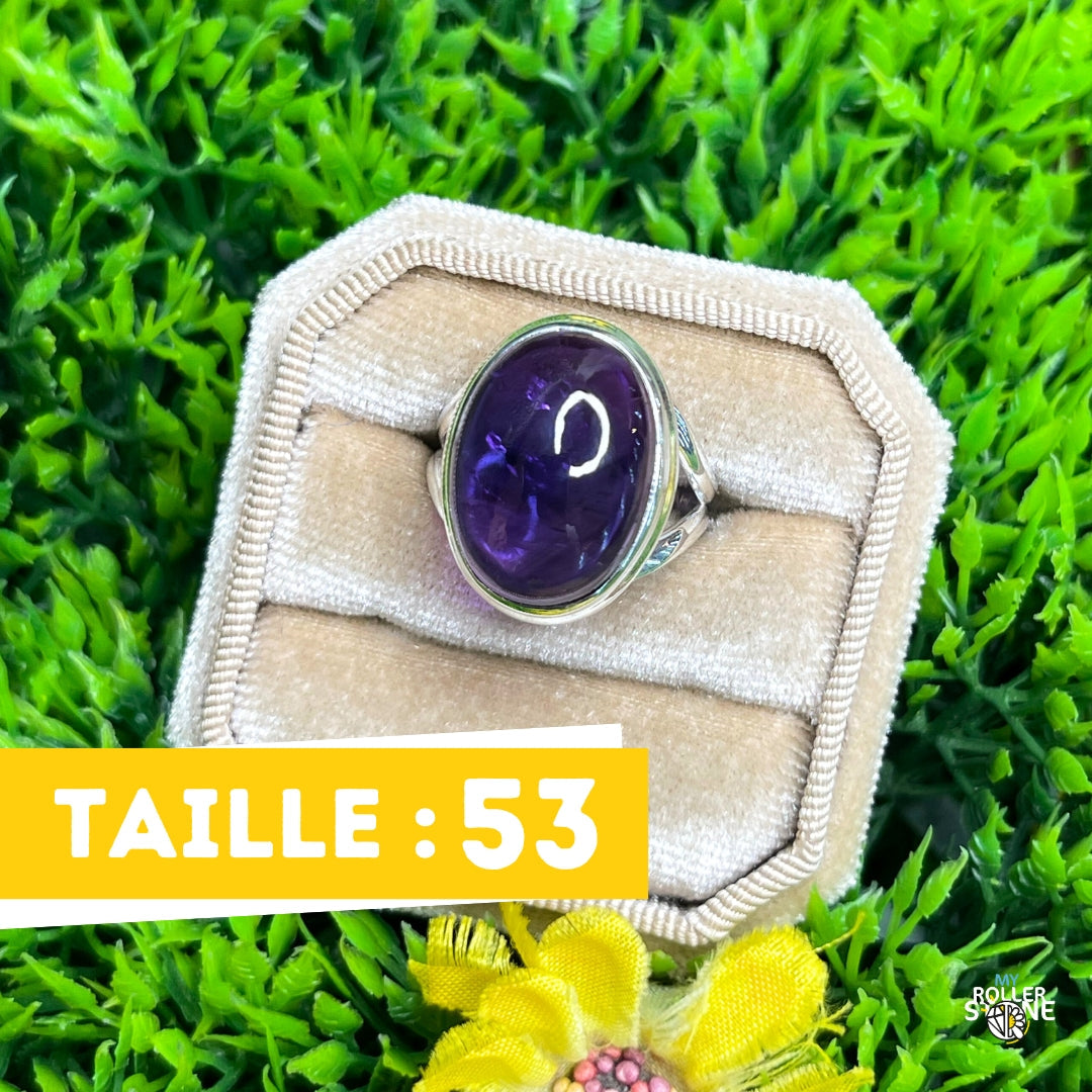 Bague Argent 925 Améthyste #123 - Bagues