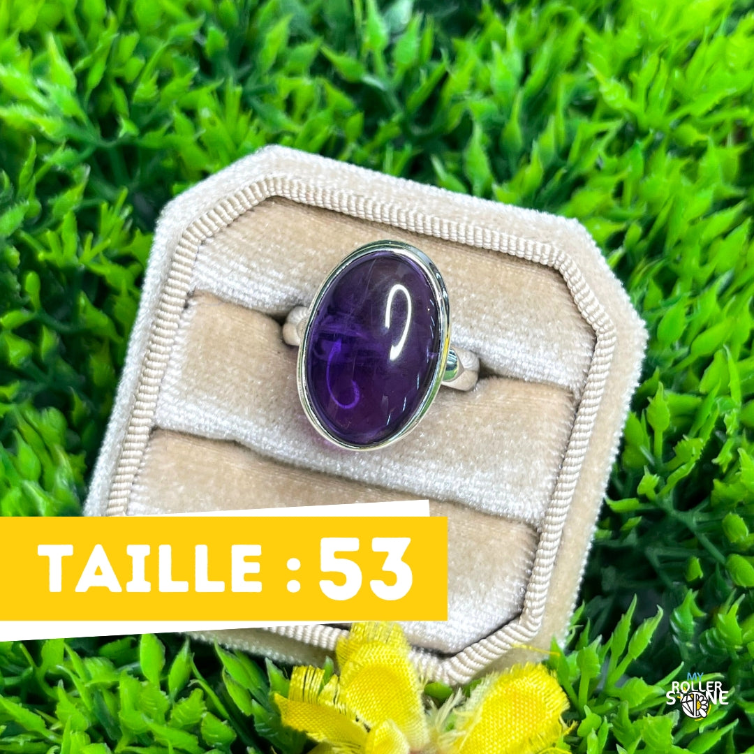 Bague Argent 925 Améthyste #123