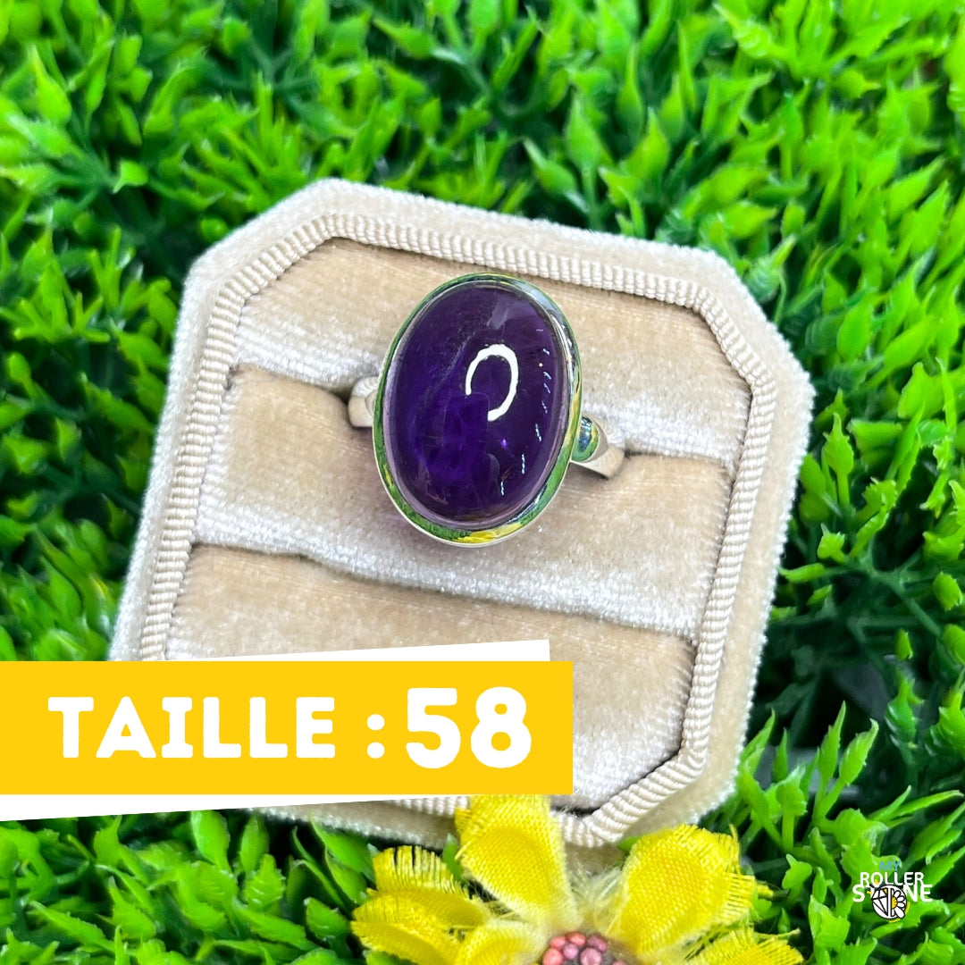 Bague Argent 925 Améthyste #131 - Bagues