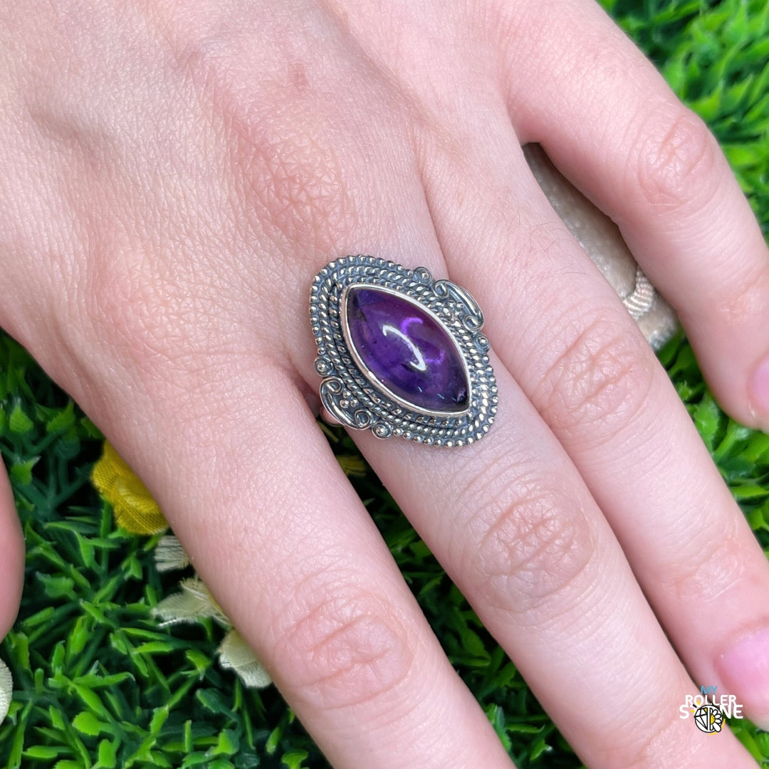 Bague Argent 925 Améthyste #185 - Bagues