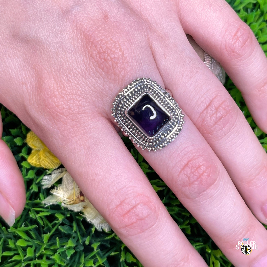 Bague Argent 925 Améthyste #199 - Bagues