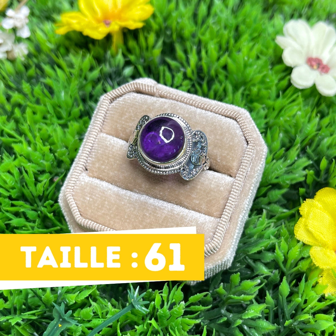 Bague Argent 925 Améthyste #33