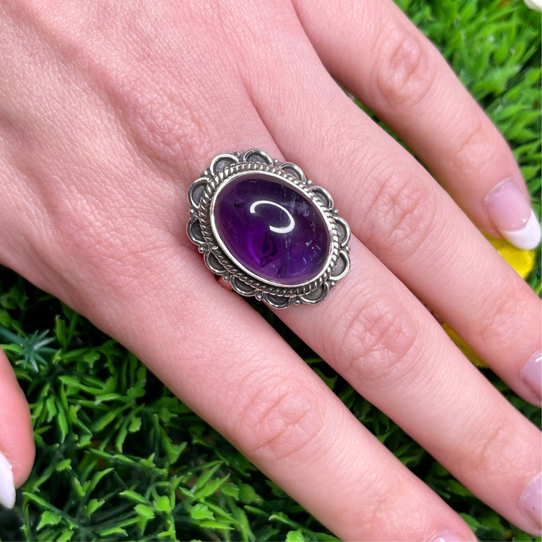 Bague Argent 925 Améthyste #50