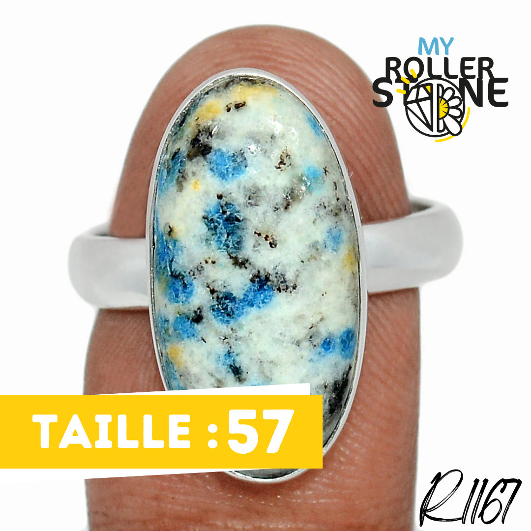 Bague Argent 925 Jaspe K2 R1167 - Bagues