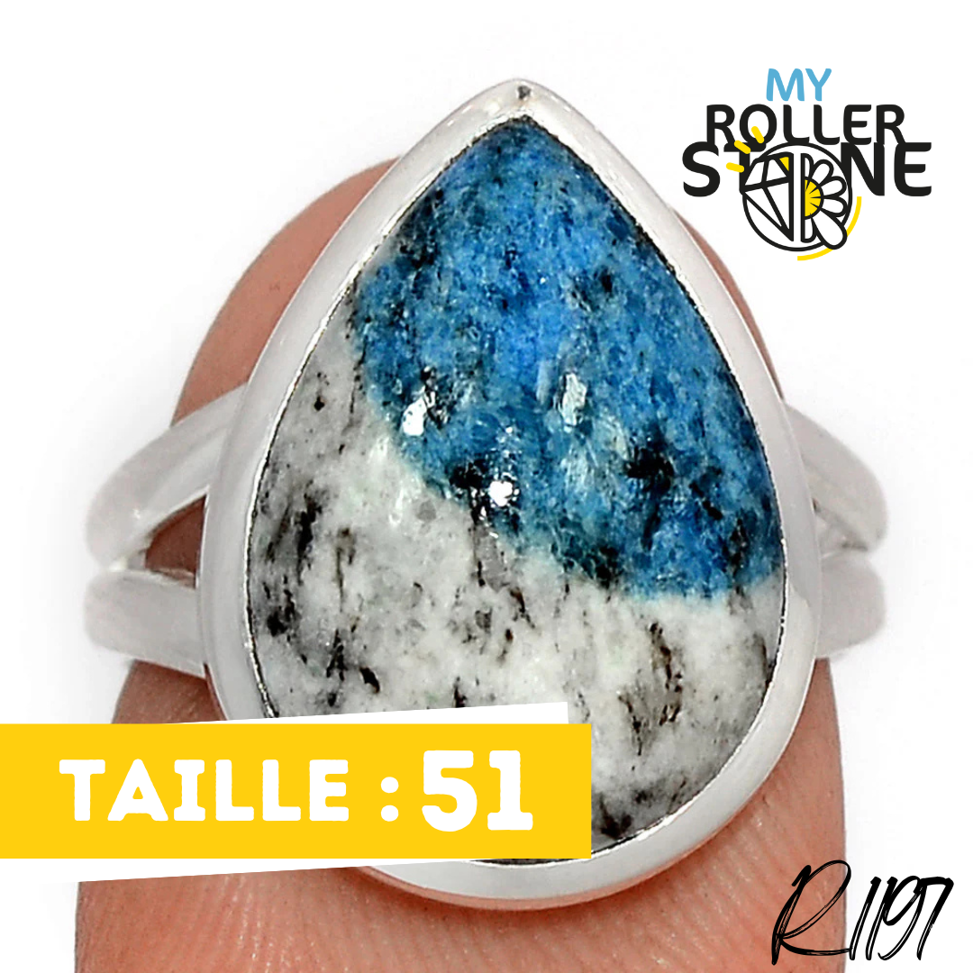 Bague Argent 925 Jaspe K2 R1197 - Bagues