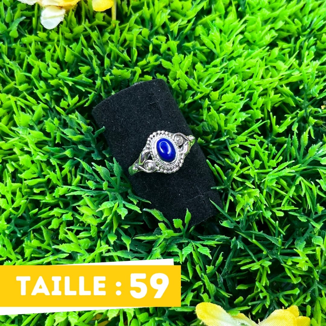 Bague Argent Lapis Lazuli Pierre
