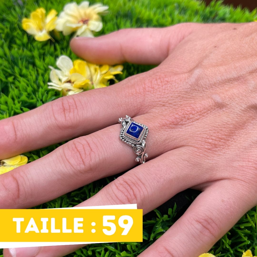 Bague Argent Femme Lapis Lazuli