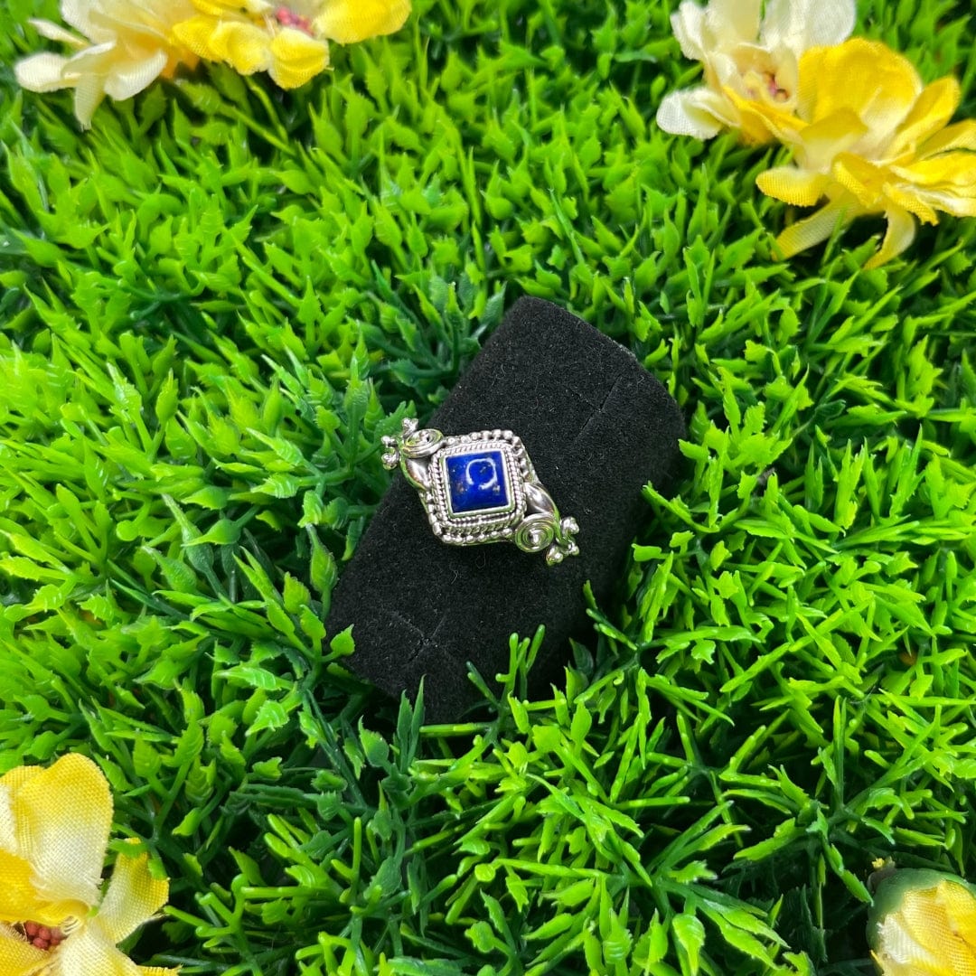 Bague Argent Femme Lapis Lazuli