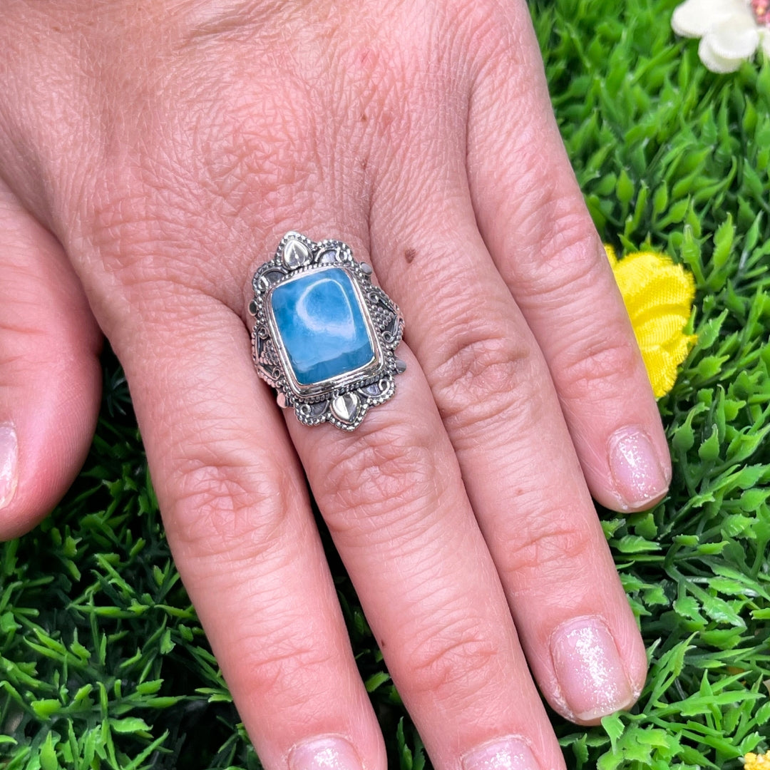 Bague Argent 925 Larimar #18