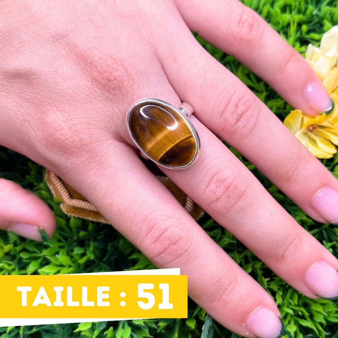 Bague Argent 925 Oeil de Tigre #6