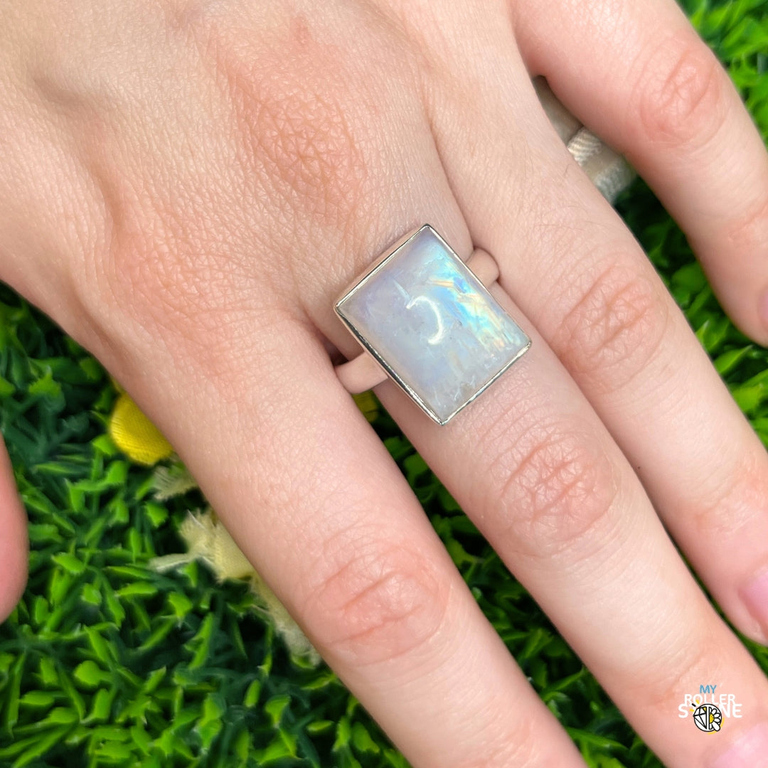 Bague Argent Pierre de Lune #226