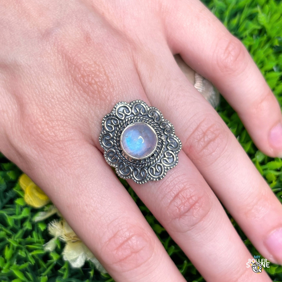 Bague Argent Pierre de Lune #368
