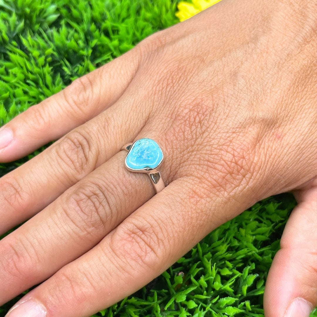 Bague Argent 925 Turquoise Kingman #4