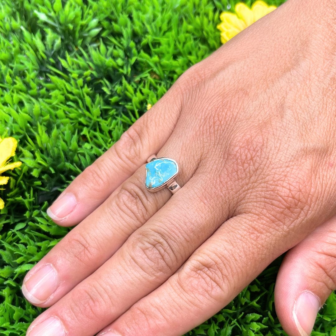 Bague Argent 925 Turquoise Kingman #5