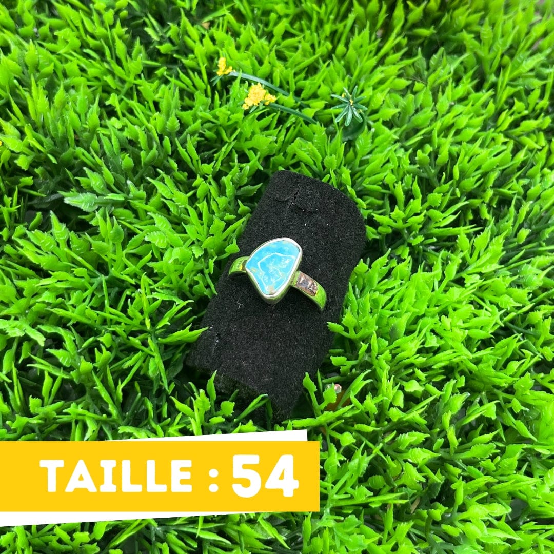 Bague Argent 925 Turquoise Kingman #5