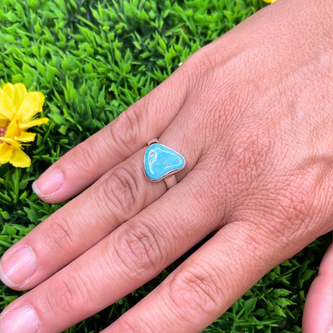 Bague Argent 925 Turquoise Kingman #6