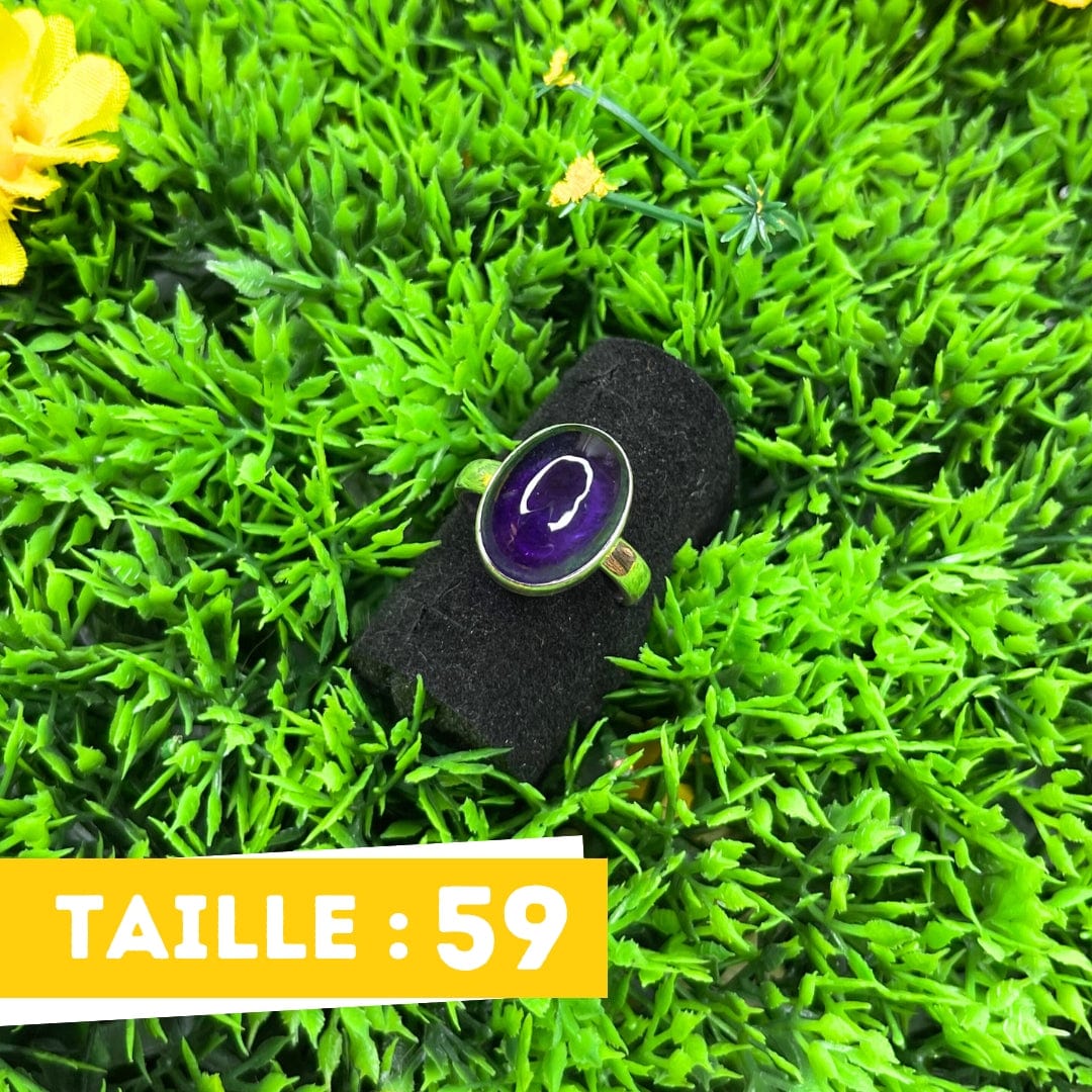 Bague Argent Améthyste #10