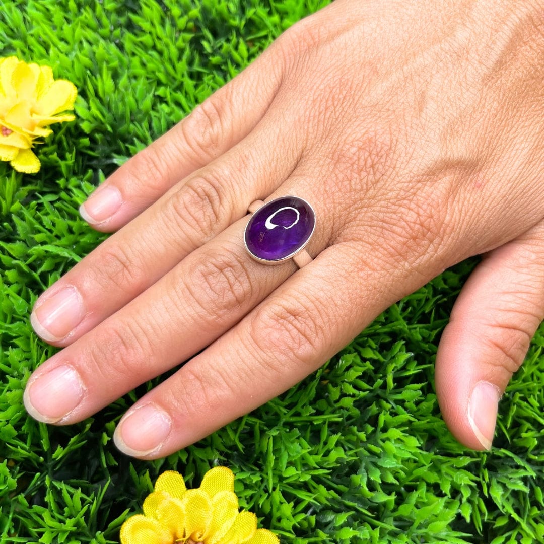 Bague Argent Améthyste #10