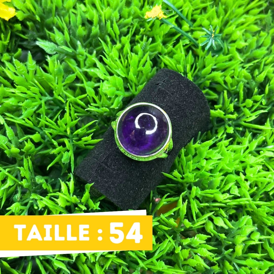 Bague Argent Améthyste #12
