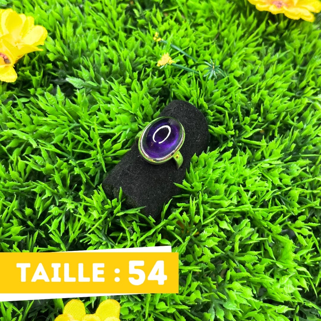 Bague Argent Améthyste #13