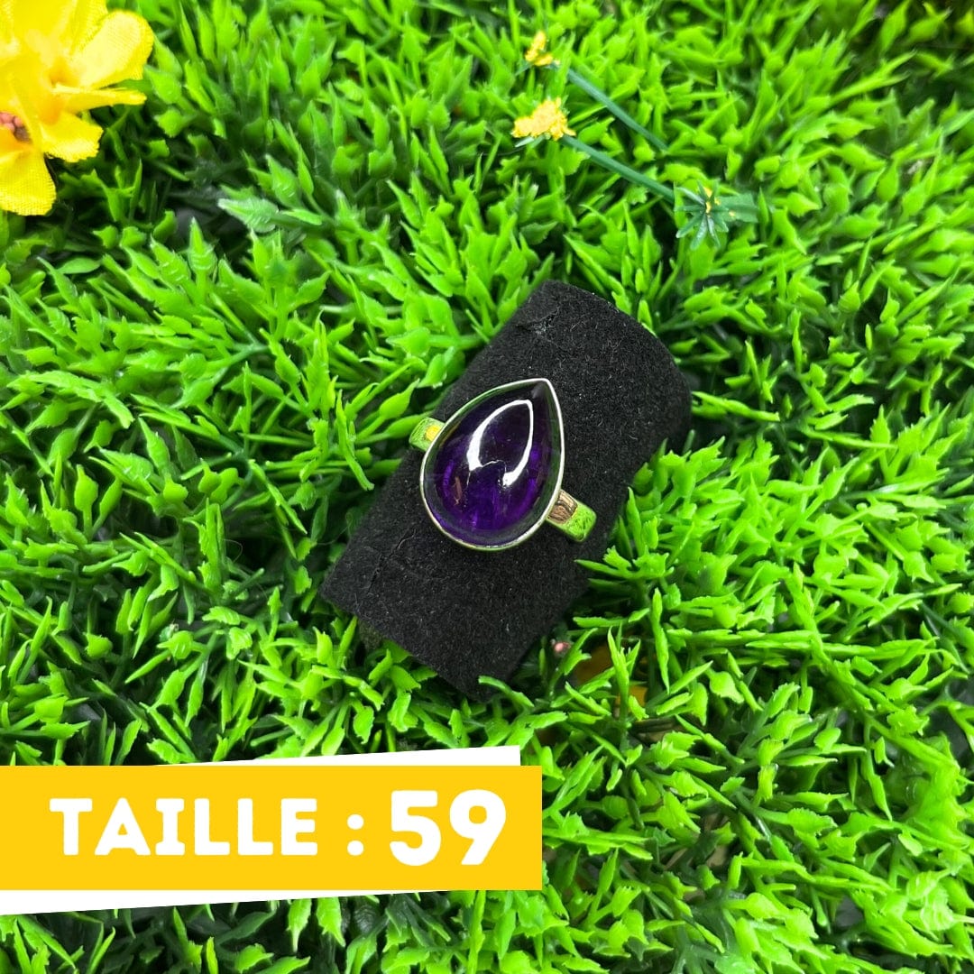 Bague Argent Améthyste #18
