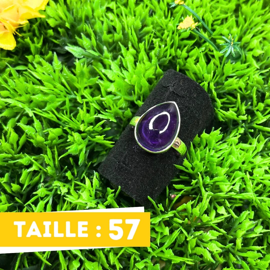 Bague Argent Améthyste #21