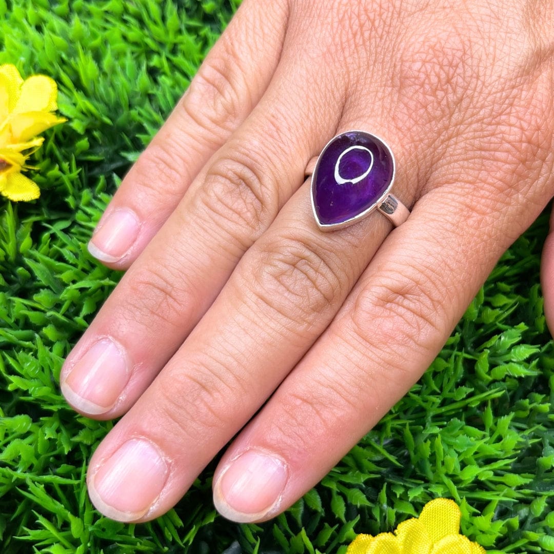Bague Argent Améthyste #21