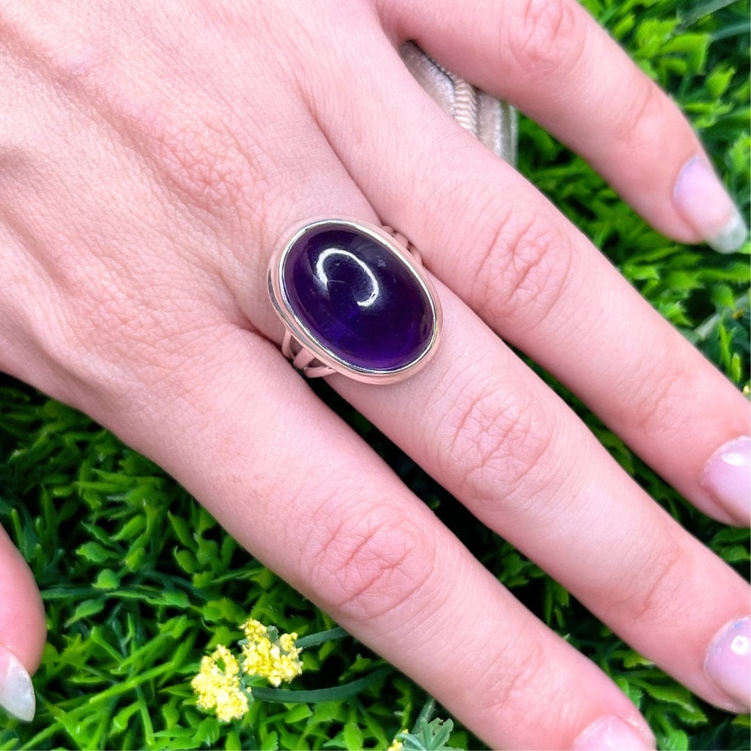 Bague Argent Améthyste #33