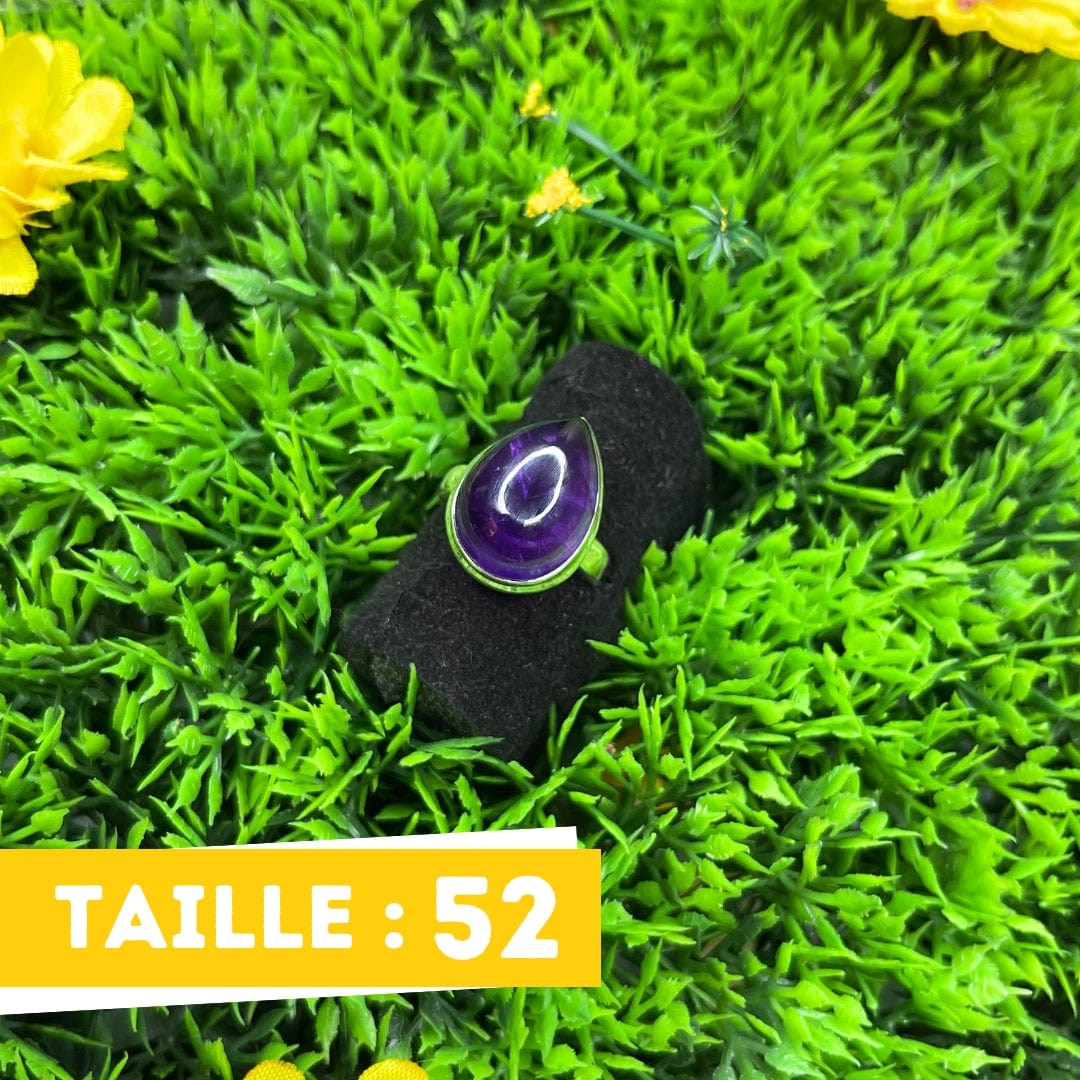 Bague Argent Améthyste #4