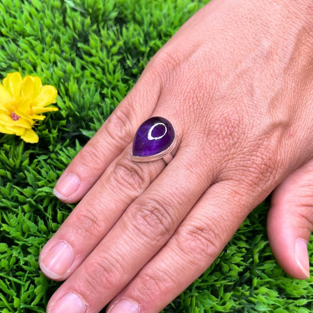Bague Argent Améthyste #4