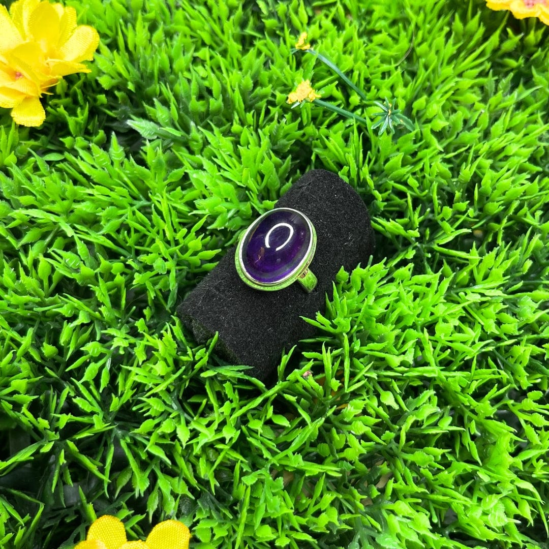 Bague Argent Améthyste #8
