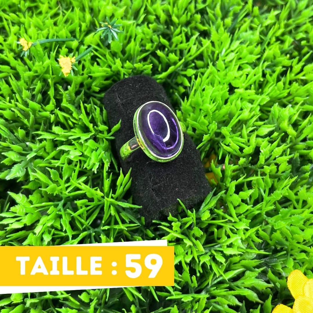 Bague Argent Améthyste #9