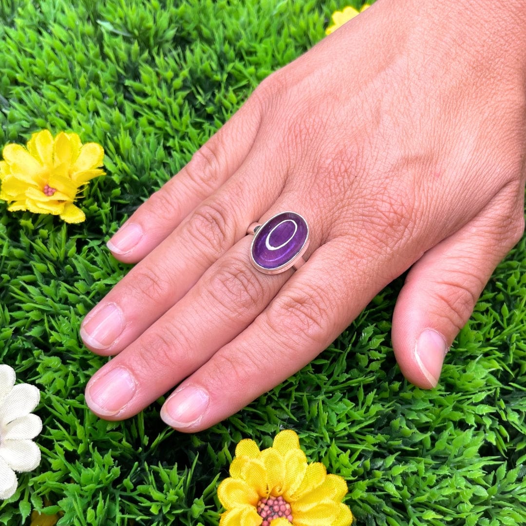 Bague Argent Améthyste #9