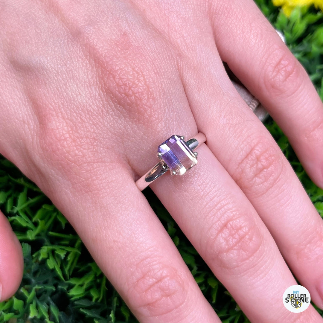 Bague Argent 925 Amétrine #5