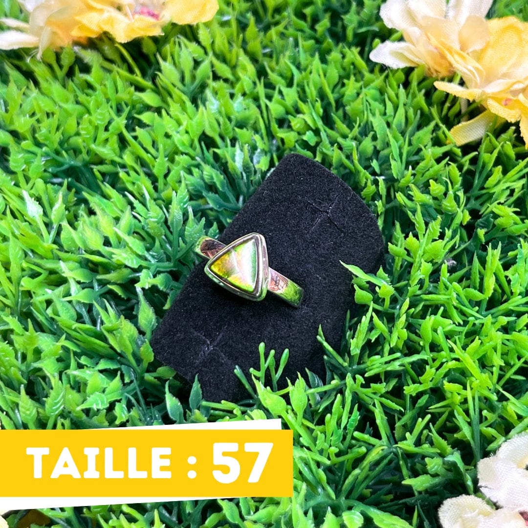 Bague Argent Ammolite #7
