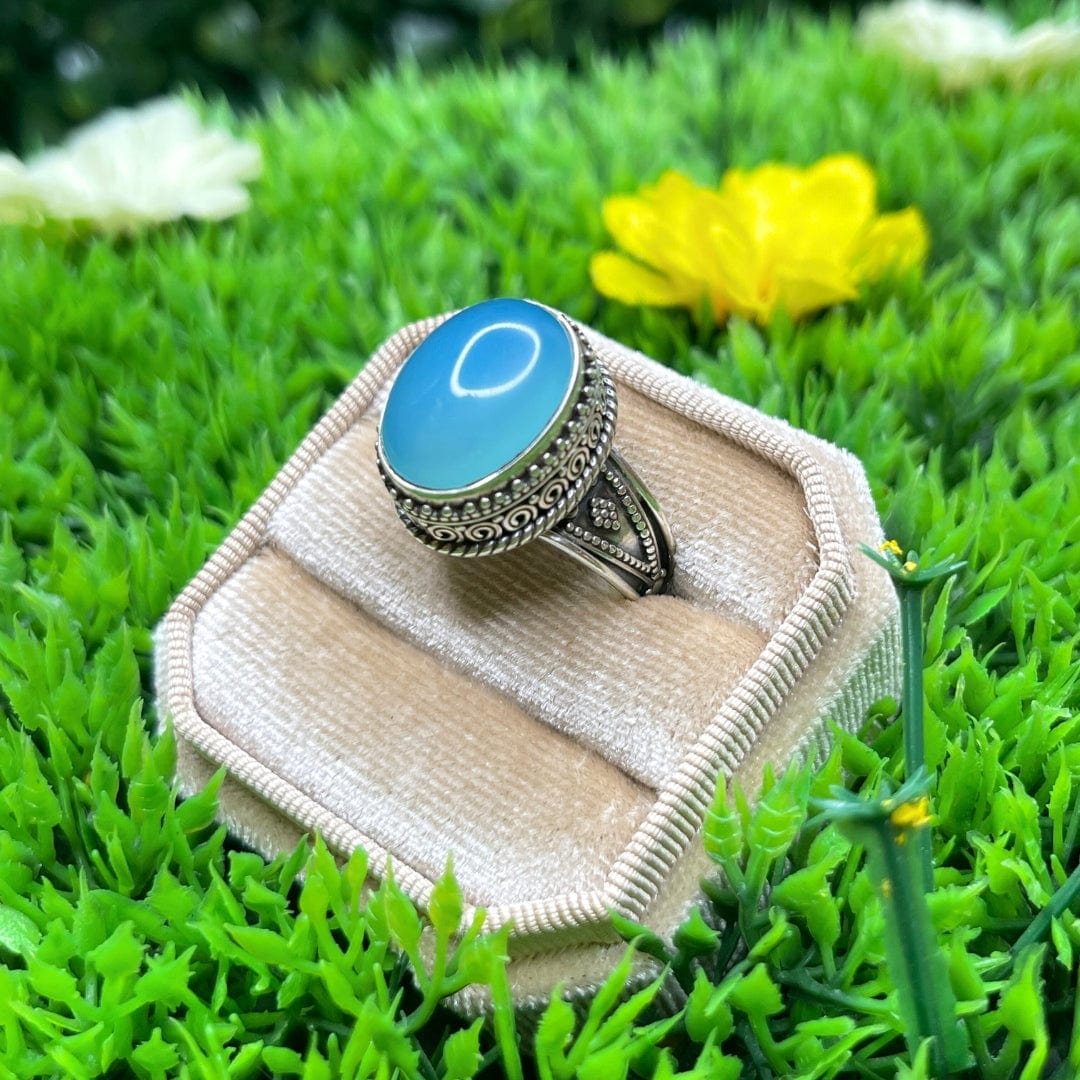 Bague Argent Sterling Calcédoine #2