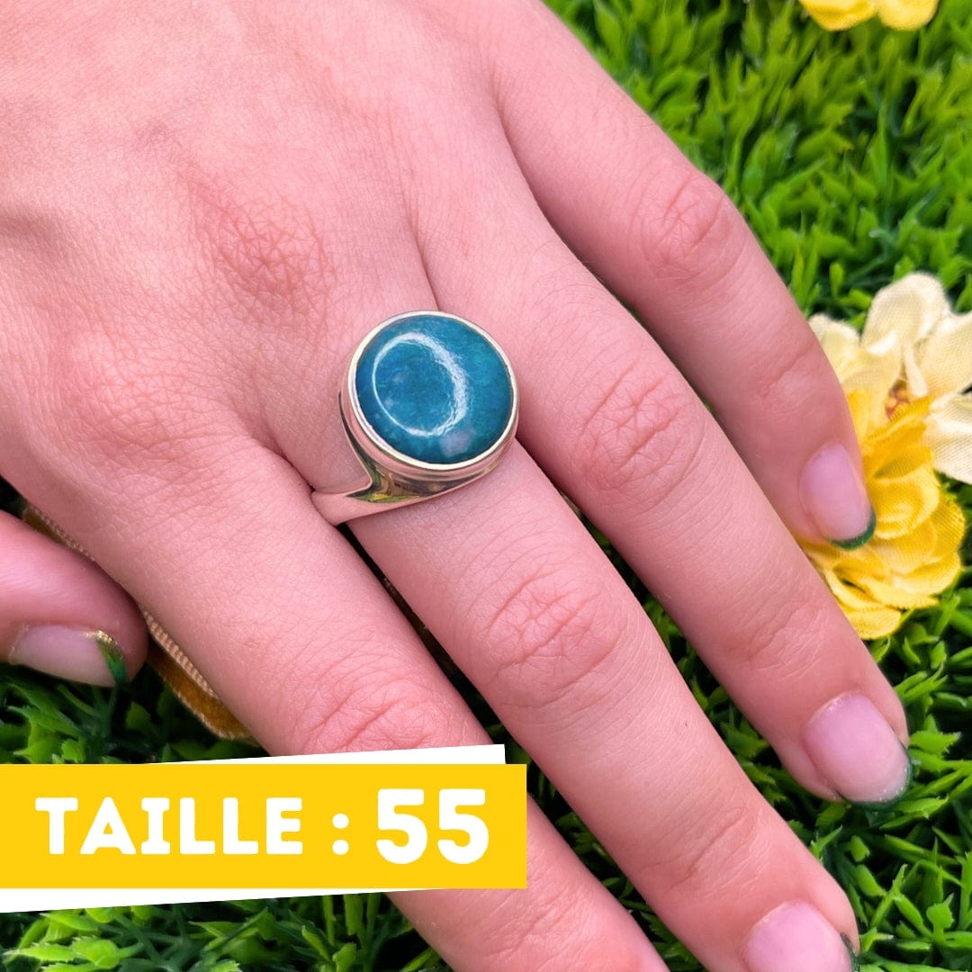 Bague Argent Chrysocolle #5