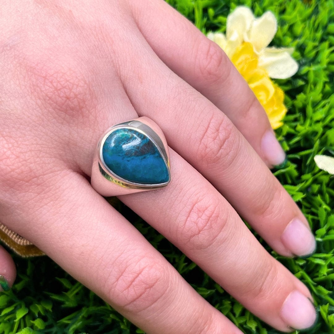 Bague Argent Chrysocolle #6