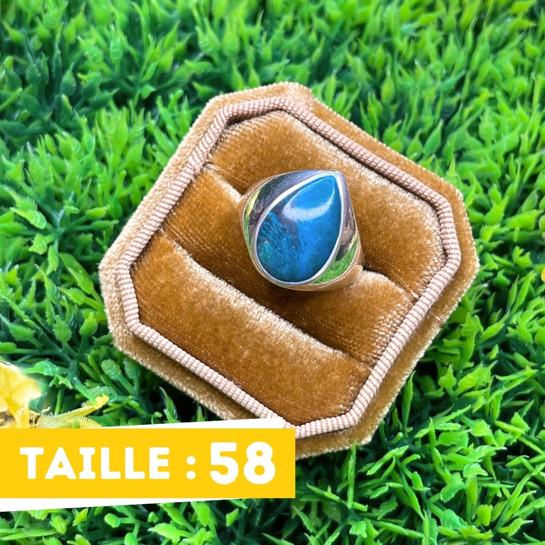 Bague Argent Chrysocolle #6