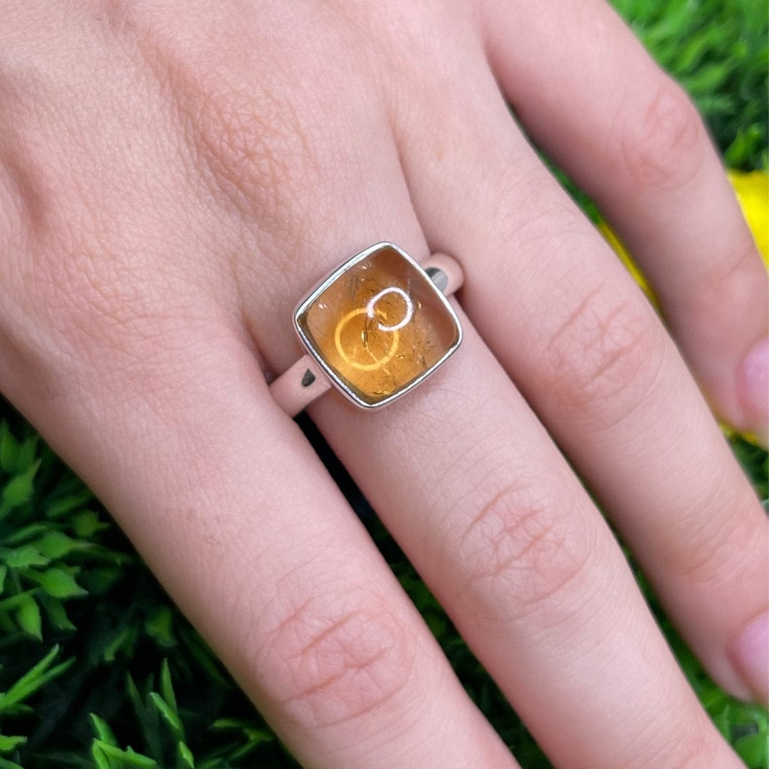 Bague Argent 925 Citrine #5