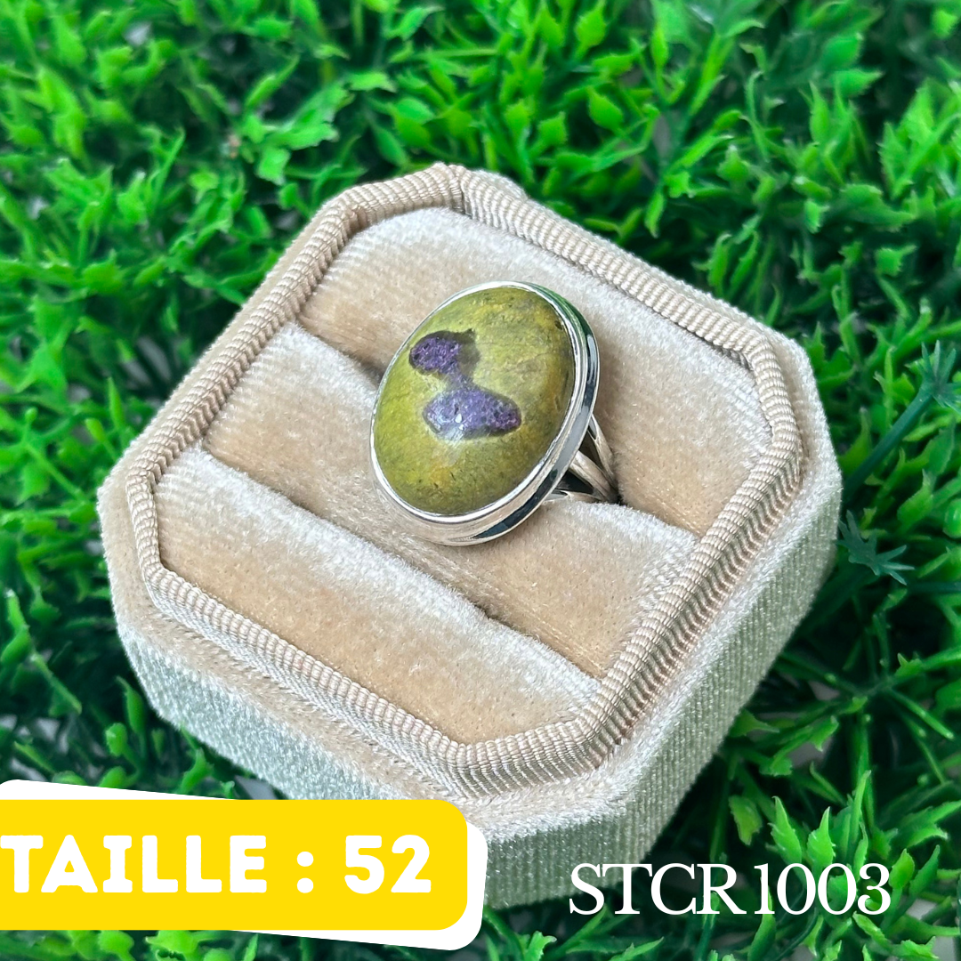 Bague Argent en Atlantisite