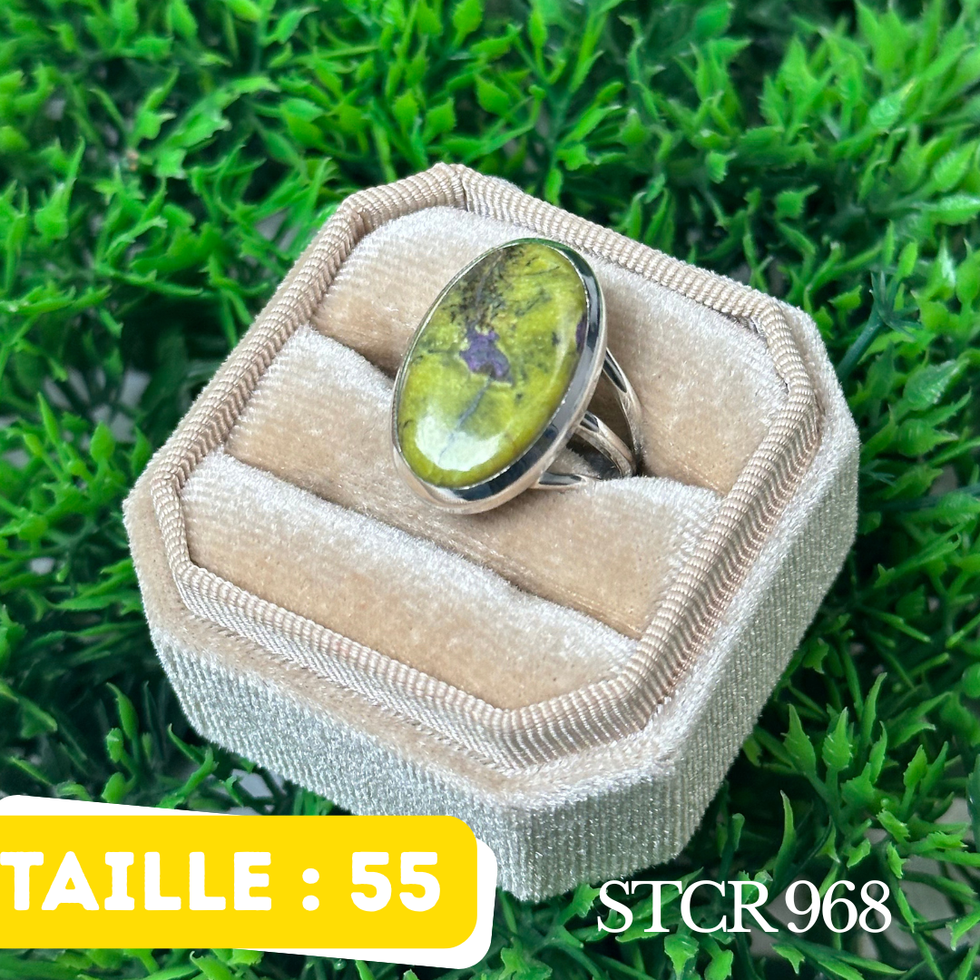 Bague Argent en Atlantisite