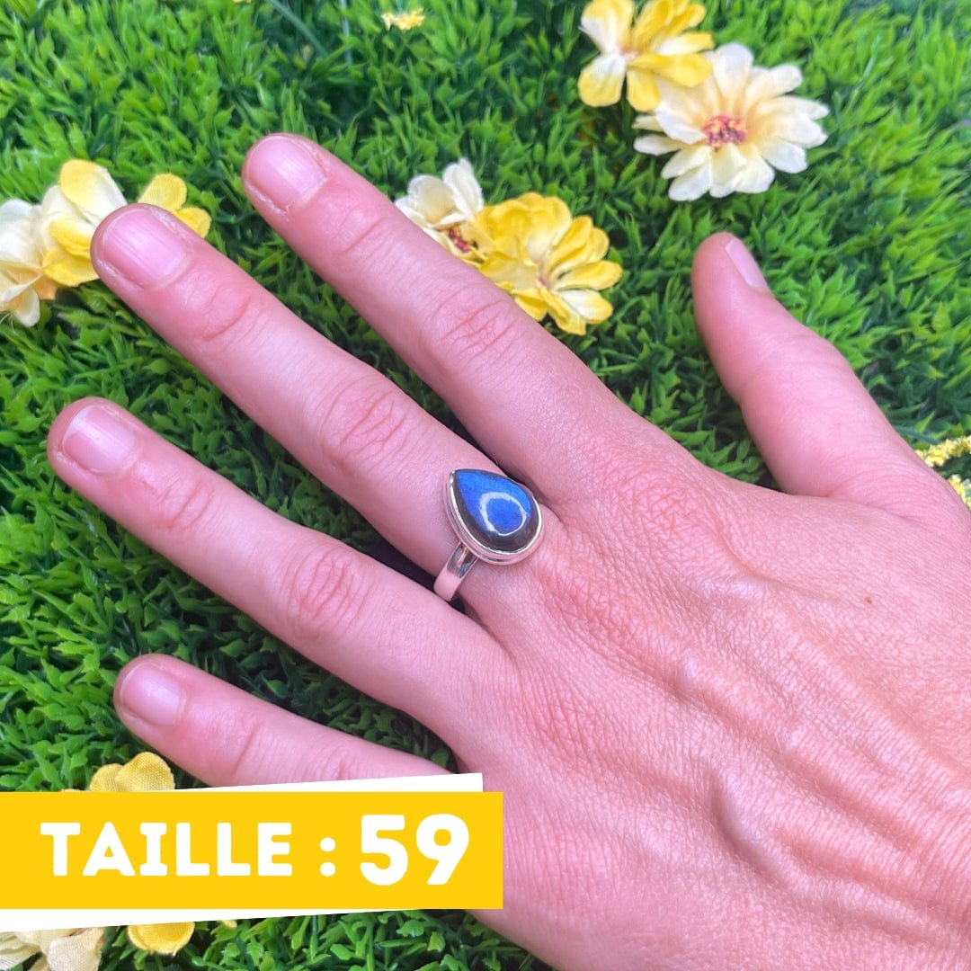Bague Argenté Femme Labradorite