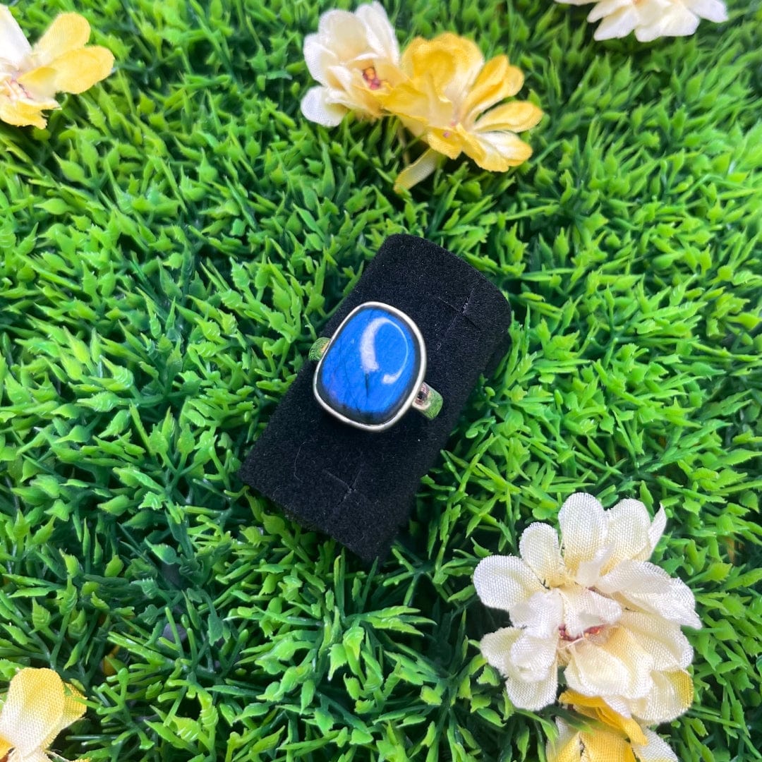 Bague Argent Pierre Labradorite 