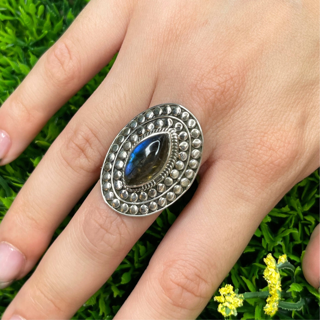 Bague Labradorite Argent #84