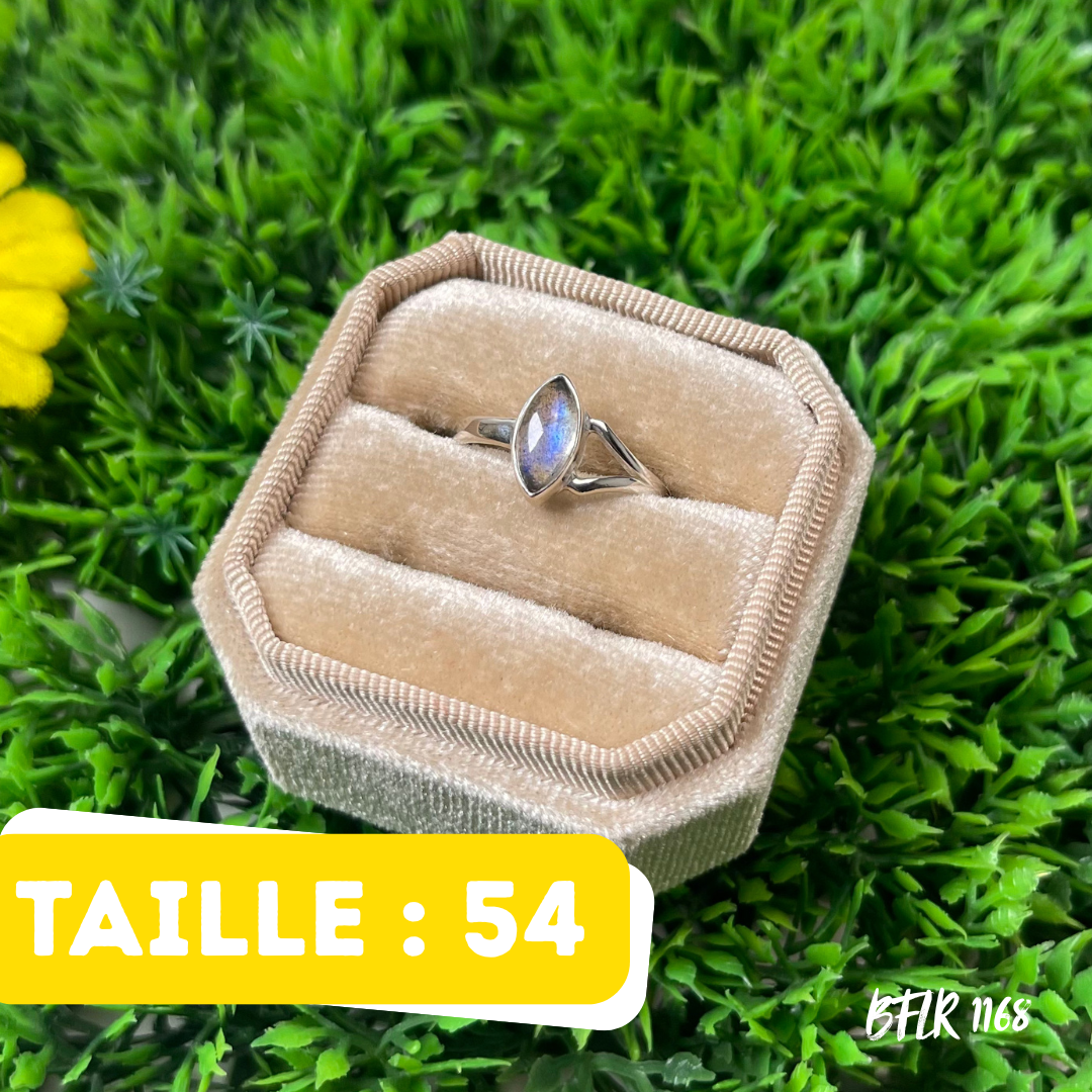 Bague Argent Labradorite Bluefire