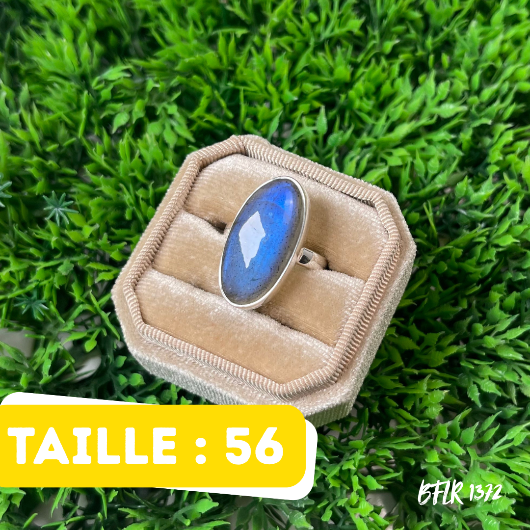 Bague Argent Labradorite Bluefire